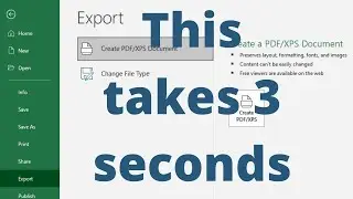 Convert Excel to a PDF in 3 seconds