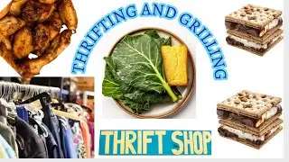 Thrift Store Treasures & Cooking Up Comfort: Fire Pit Feast with Walmart Groceries!