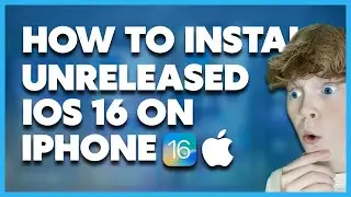 How To Install UNRELEASED IOS 16 On iPhone! 2022