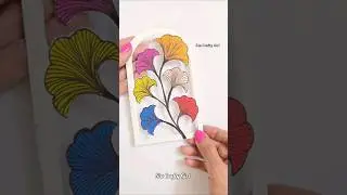 Easy acrylic painting.  Easy Bookmark #shots #shorts #youtubeshorts #trending #acrylicpainting #diy