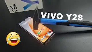 Vivo Y28 Screen Scratch Test | Vivo Y28 4G Durability Test 🔨🛠️