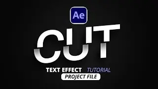 How to Cut and Slice Text in After Effects Tutorial 2024 (project file)