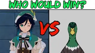 Venti vs Duck | Genshin Impact Memes 