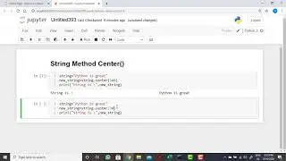 109 Python String Method center