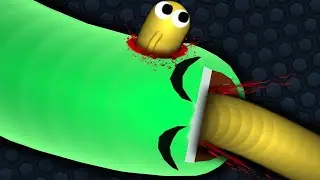 Slither.io 1 Troll Pro Snake vs 1 Hacker Snake Epic Slitherio Gameplay