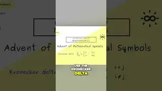 The Powerful and Simple Kronecker Delta #maths