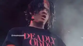 Trippie Redd sings “Love Scars” with no background music in Anaheim, California