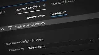 Tutorial zum Essential Graphics Panel in Adobe Premiere Pro CC (Update 11-2017) | by muentermedia