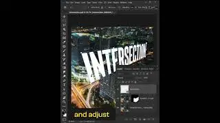 Text Design Idea in Photoshop - Photoshop Tips #photoshop #shorts