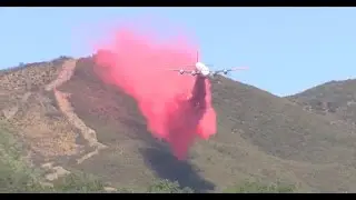 California battles fires with fire plane