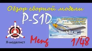 Обзор модели самолета P-51 Mustang фирмы Meng в масштабе 1/48.