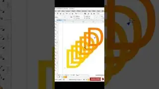 How to use Blend Tool in #coreldraw #coreldrawtutorial #3dtext #tutorial