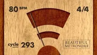 80 BPM 4/4 Wood Metronome HD