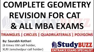 Complete Geometry revision for CAT & MBA exams | Triangles, Circles, Quadrilaterals, Polygons