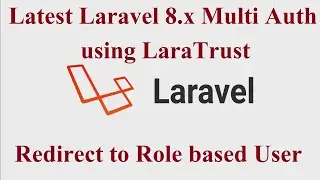 Laravel 8.x Role Based Multi Auth using Laratrust | Latest 2021 | Hindi Expalantion|Laravel Tutorial