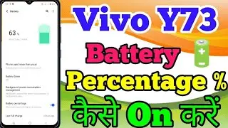 Vivo Y73 Battery 🔋 90% Percentage Kaise Show Kare // How To Battery Percentage Show On Vivo Y73
