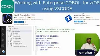 Working with Enterprise COBOL using VS CODE | COBOL