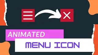 How to make an animated menu icon | Animated Menu Icon  @Programmingcool