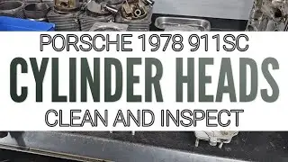 1978 Porsche Cylinder Heads. Clean and Inspect