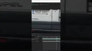 Masking a license plate to blur it in After Effects