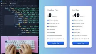 ASMR Programming - Tailwind CSS Pricing Table - No Talking
