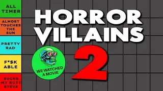 HORROR VILLAINS TIER LIST PART 2! Live!