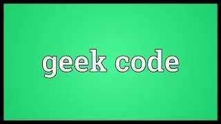 Geek code Meaning