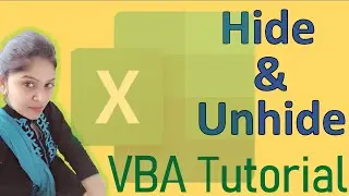 VBA Code to Hide and Unhide Sheets | Excel VBA Tutorial in Hindi