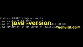 How to check Java Version on Windows