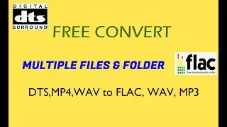 Quick Convert Multiple DTS MP4 files to Lossless Audio Files By Free