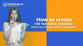 Awesome CSS Glitch Text With Blur Effect [  Best CSS Glitch Animation ]