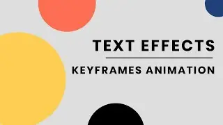 Awesome Text Animation using CSS Keyframes