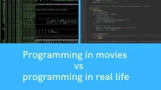 Programming in movies vs programming in real life | Programmer Saiyam