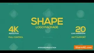 Shape Logo Pack » after effects templates & Premiere pro  after effects intro template