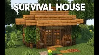 Small Oak Survival House | Tutorial Minecraft  🏡