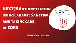 NEXT JS Authentication using Laravel Sanctum and Taking care of CORS