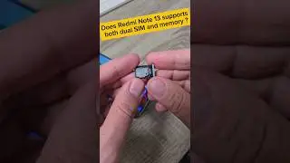 Does Xiaomi Redmi Note 13 supports both dual SIM and memory SD card? 