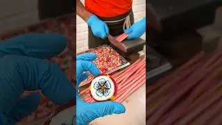 Cutting Open Hard Candies to Reveal HIDDEN Flower Design! #candy #memes #satisfying #funnyvideo #art