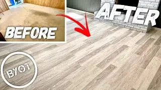 How To Install Vinyl Plank Flooring : START TO FINISH