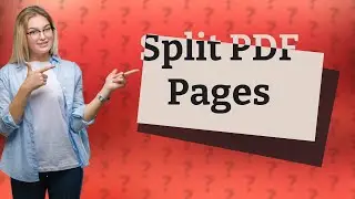 Can you split a one page PDF into multiple pages?