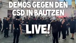 ❗ LIVE ❗ "Bautzen gegen den CSD" Demo Freie Sachsen u.a. Christopher Street Day Pride Gegenprotest