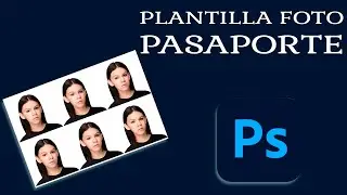 Crear plantilla editable para foto pasaporte 2x2 en Photoshop 2022