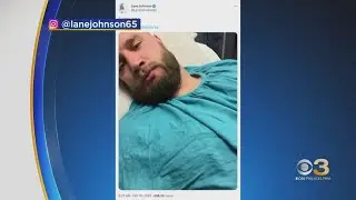 Lane Johnson shares health update from his hospital bed