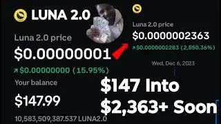 Luna 2.0 Crypto Coins, How To Buy Luna 10,000,000,000 To Make Bitcoin Money On Coinbase