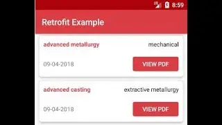 Android Tutorial : How to create Recycler view and Perform click actions in Recycler view