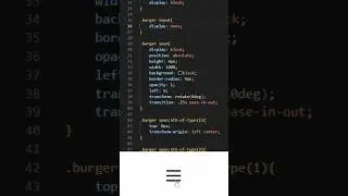 Create Hamburger Menu Icon With Click Without Javascript #coding #htmlcss #webdesign #css