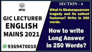 How to write mains answer writing // How to write gic lecturer english mains answer writing