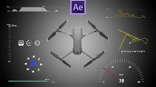 VISUALIZE Your DJI Drone Footage DATA in Adobe After Effects