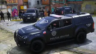 CONFRONTO + TROCA DE T1ROS NA FAVELA BOPE 💀 PMBA GTA 5 POLICIAL