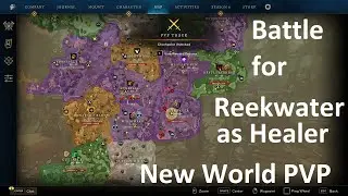 War for Reek Water as Healer - Faction Company War New World PvP